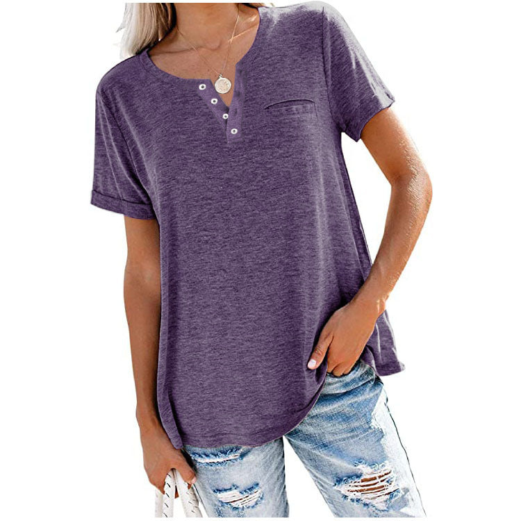 Sonia | Camiseta de verano básicas con bolsillo