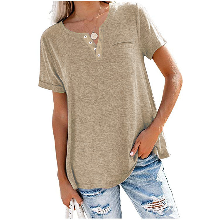 Sonia | Camiseta de verano básicas con bolsillo