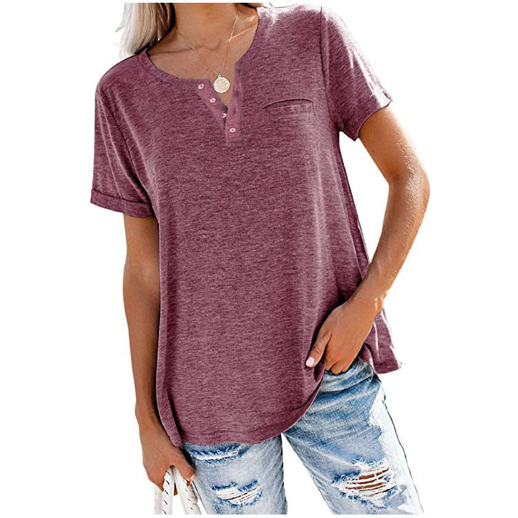 Sonia | Camiseta de verano básicas con bolsillo