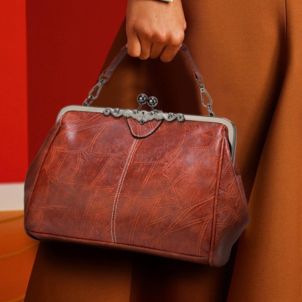 Mila | Bolso de mano vintage con cierre de solapa