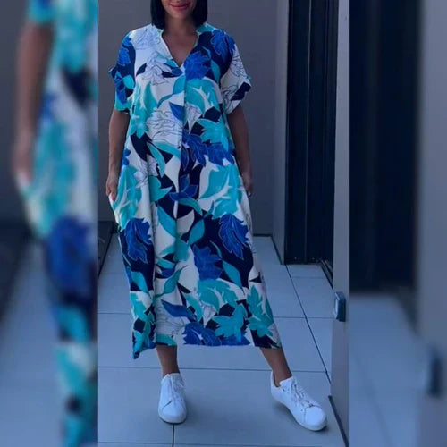 MILA™ – Vestido Elegante con Estampado Floral