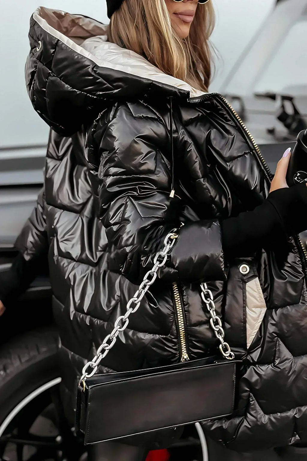 Elara™ – Chaqueta Larga de Invierno con Capucha