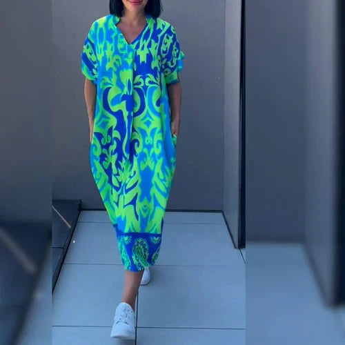 Elenaa™ – Elegante vestido floral para un look romántico y refinado