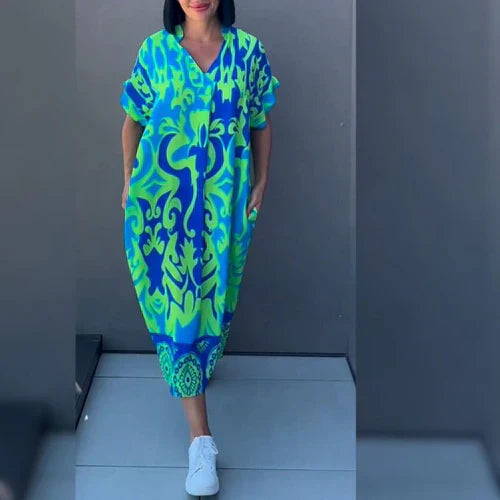 MILA™ – Vestido Elegante con Estampado Floral
