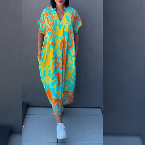 Elenaa™ – Elegante vestido floral para un look romántico y refinado