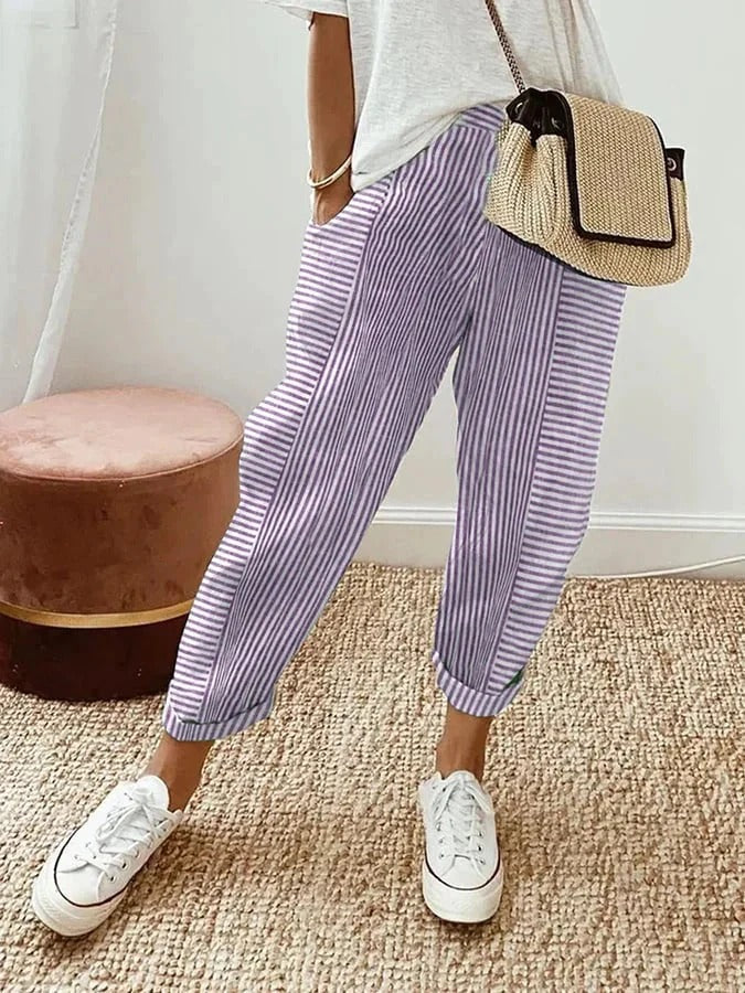 Lorena™ - Pantalón de Rayas