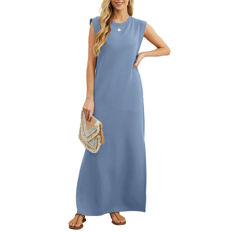 EMMA | Vestido largo antipliegues fluido