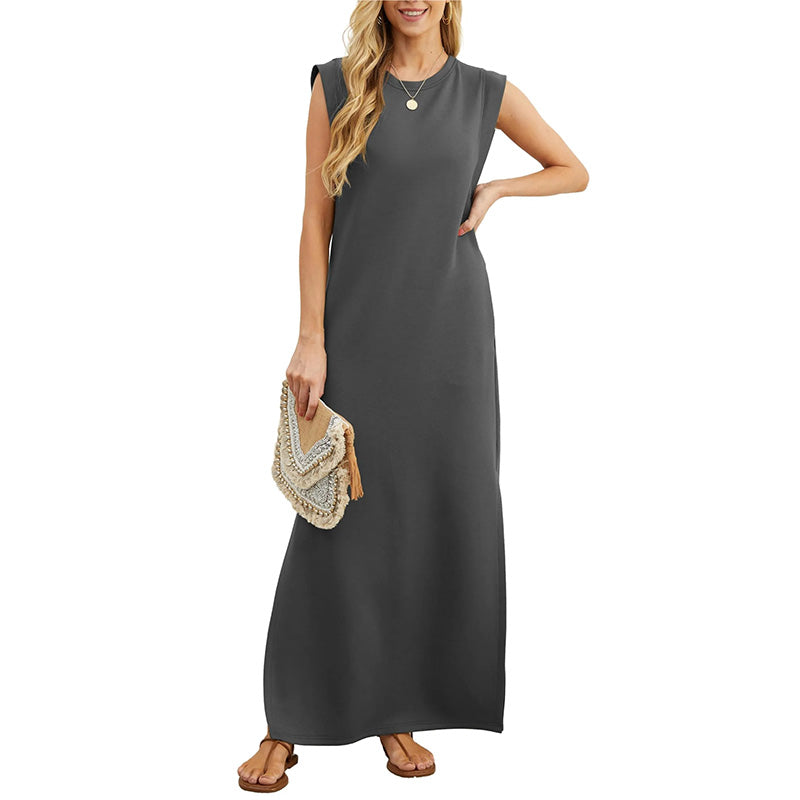 EMMA | Vestido largo antipliegues fluido