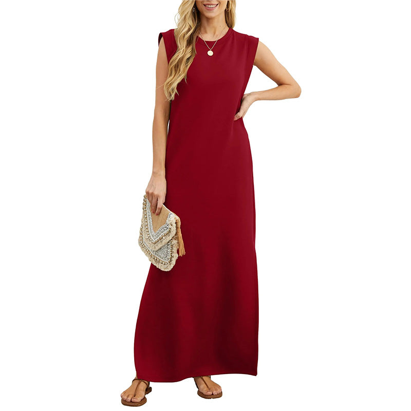 EMMA | Vestido largo antipliegues fluido