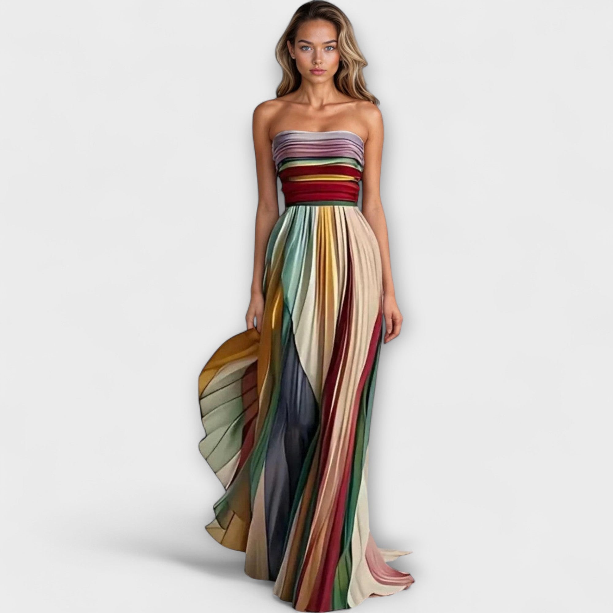 Flora - Vestido de colores sin mangas