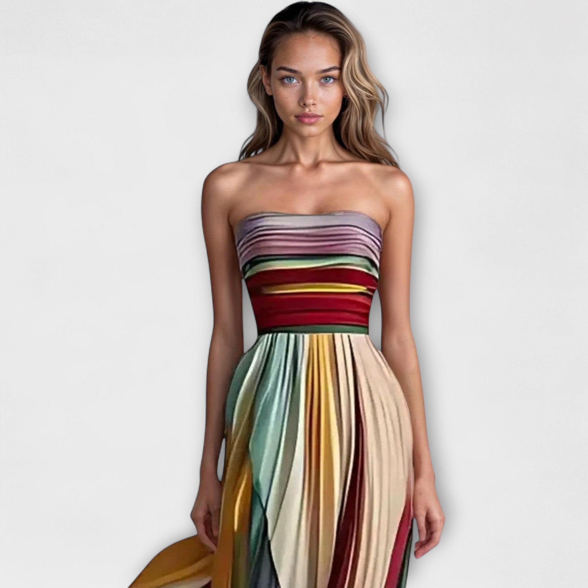 Flora - Vestido de colores sin mangas