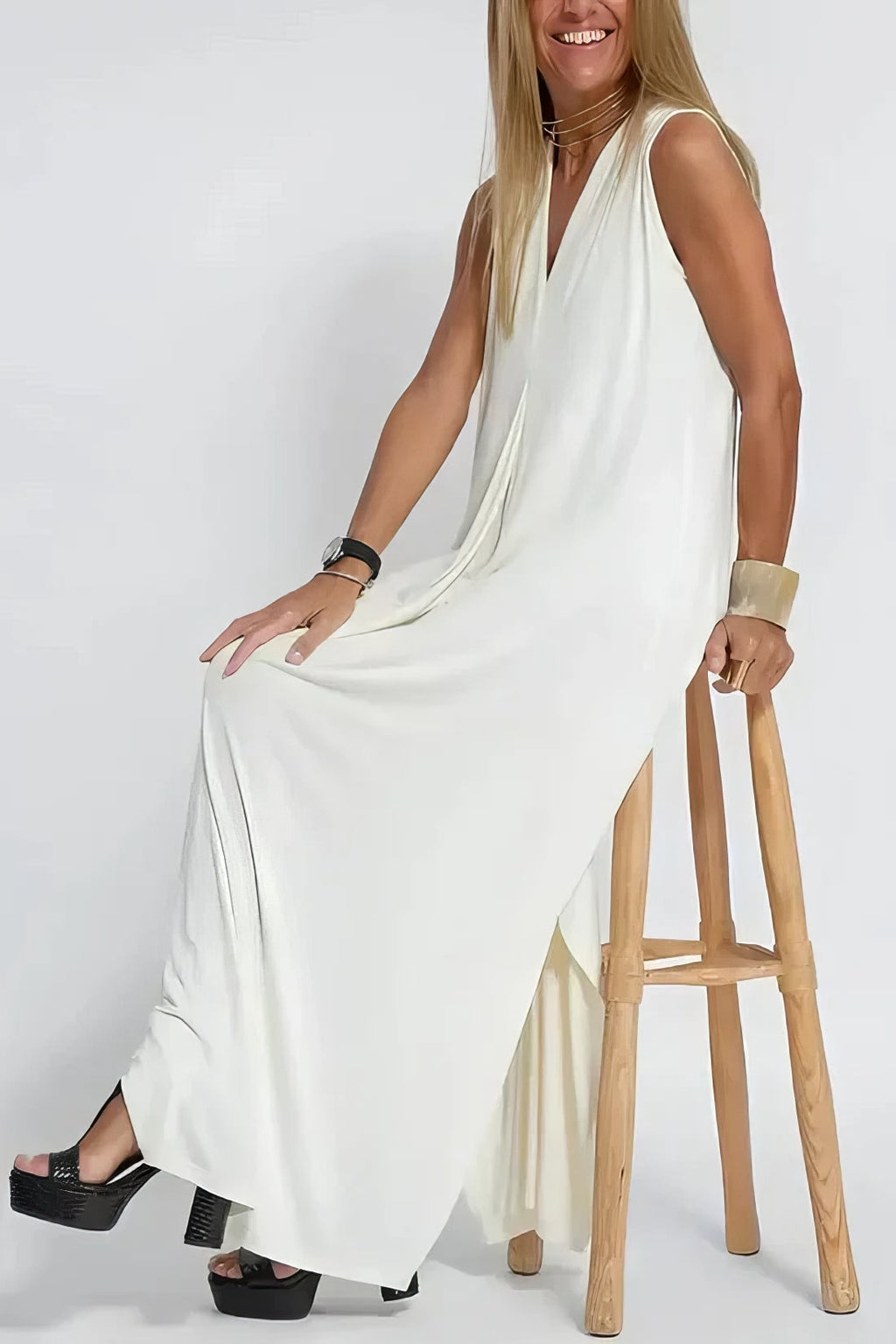 ELISE | Elegante vestido largo con cárdigan a juego gratis