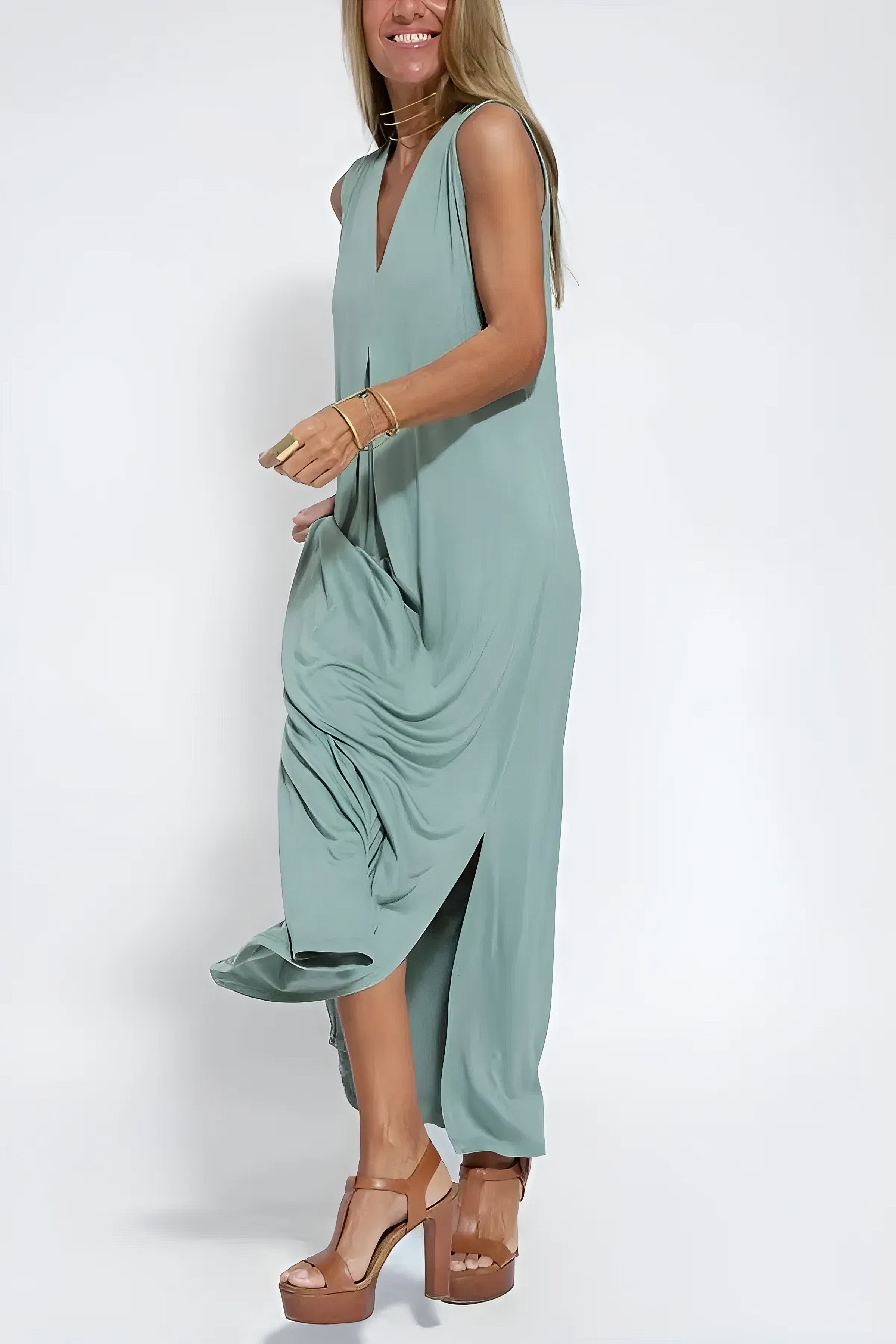 ELISE | Elegante vestido largo con cárdigan a juego gratis